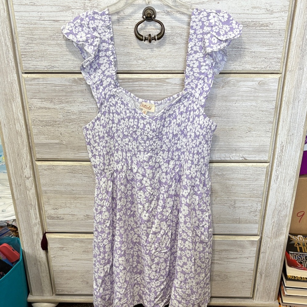 Listicle Lavender Floral Dress